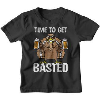 Time To Get Basted Funny Thanksgiving Turkey Day Men Women Youth T-shirt - Thegiftio UK