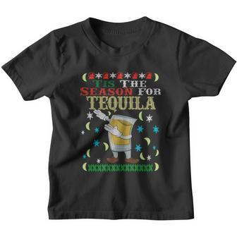 Tis The Season For Tequila Dabbing Ugly Christmas Alcohol Meaningful Gift Youth T-shirt - Monsterry AU