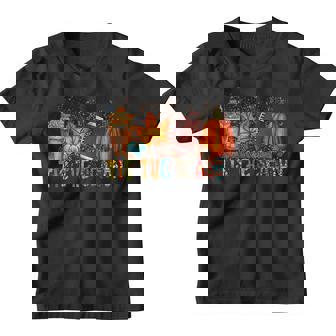 Tis The Season Leopard Pumpkin Football Halloween Fall Youth T-shirt - Thegiftio