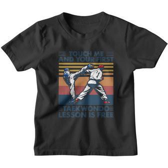 Touch Me And Your First Taekwondo Lesson Is Free V2 Youth T-shirt - Thegiftio UK