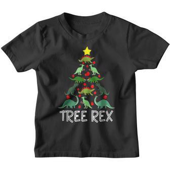 Tree Rex Christmas Dinosaur Boys Kids Pajamas Youth T-shirt - Thegiftio UK