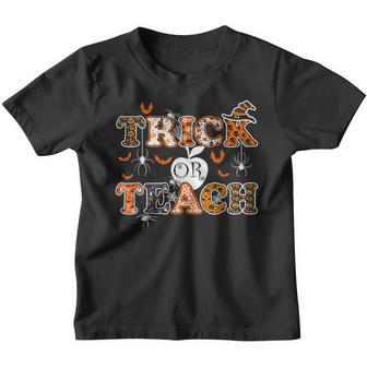 Trick Or Teach Funny Teacher Halloween Costume 2022 Gifts Youth T-shirt - Thegiftio UK