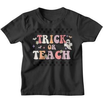 Trick Or Teach Funny Teacher Halloween Costume 2022 Youth T-shirt - Thegiftio UK