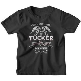 Tucker Blood Runs Through My Veins - Tshirt For Tucker Youth T-shirt - Thegiftio UK