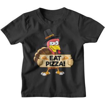 Turkey Eat Pizza Adult Vegan Kids Funny Thanksgiving Gifts V18 Youth T-shirt - Thegiftio UK