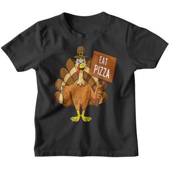 Turkey Eat Pizza Adult Vegan Kids Funny Thanksgiving Gifts V20 Youth T-shirt - Thegiftio UK
