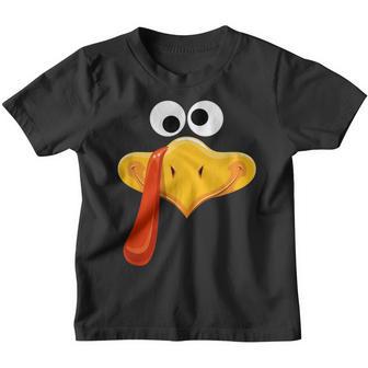 Turkey Face Thanksgiving For Men Women Kids Matching Outfits Youth T-shirt - Thegiftio UK