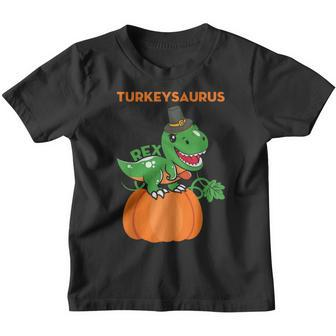 Turkey Saurus Rex Thanksgiving Dinosaur Turkey Kids Boys Youth T-shirt - Thegiftio UK