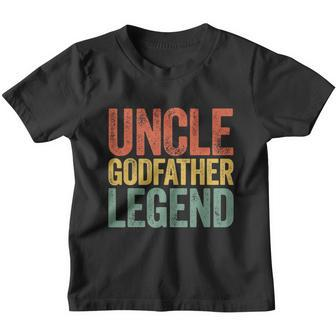 Uncle Godfather Legend Fathers Day Youth T-shirt - Monsterry