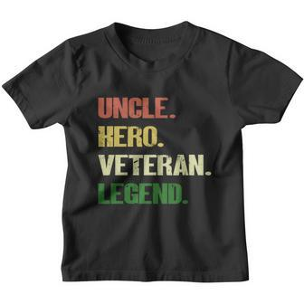 Uncle Hero Veteran Legend Gift Youth T-shirt - Monsterry