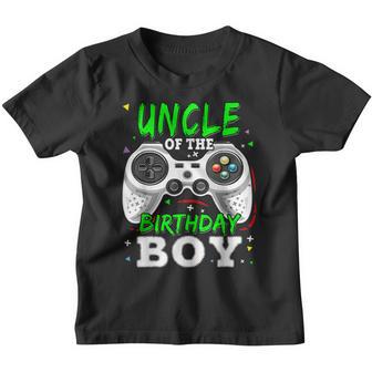 Uncle Of The Birthday Boy Matching Video Gamer Party Gifts Youth T-shirt - Thegiftio UK