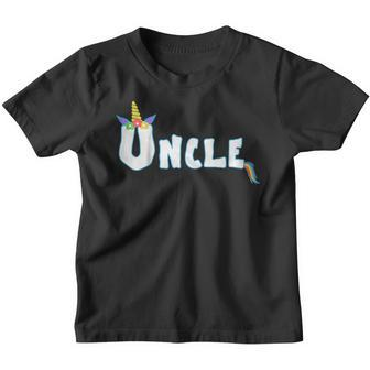 Unicorn Birthday Girl Shirt Funny Uncle Gifts Family Tee Youth T-shirt | Mazezy