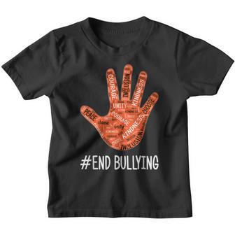 Unity Day Orange Kids 2022 Anti Bullying Love Sign Language V3 Youth T-shirt - Thegiftio UK