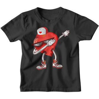 Valentines Day Dabbing Heart Funny Boys Girls Kids Nager Youth T-shirt - Thegiftio UK