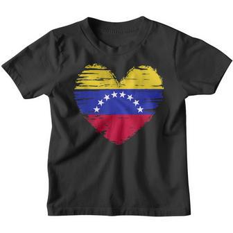 Venezuela Heart Venezuelan Flag Venezuelan Pride Youth T-shirt - Thegiftio UK