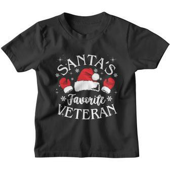Veteran Santa Xmas Santas Favorite Veteran Santas Favorite Great Gift Youth T-shirt - Monsterry
