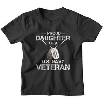 Veterans Daughter Us Navy Proud Us Navy Youth T-shirt - Thegiftio UK