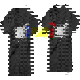 Video Game Controller Christmas Santa Hat Gamer Boys Toddler Youth T-shirt - Thegiftio UK