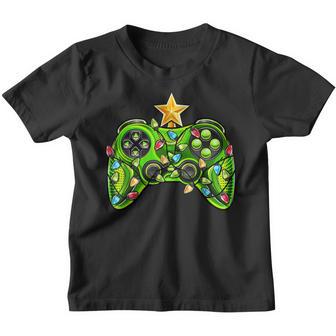 Video Game Controller Christmas Tree Lights Ornament Boys V2 Youth T-shirt - Thegiftio UK