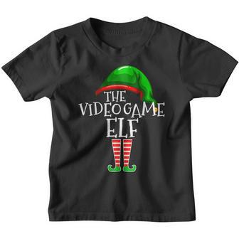 Video Game Elf Group Matching Family Christmas Gift Gamer Youth T-shirt - Thegiftio UK