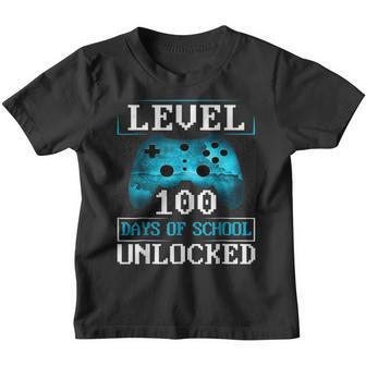 Video Gamer Games 100Th Day Gift Boy Kids 100 Days Of School Youth T-shirt - Thegiftio UK