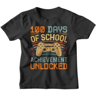 Video Games Student 100Th Day Teacher 100 Days Of School Youth T-shirt - Thegiftio UK