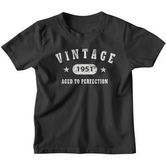 Vintage 1951 Aged To Perfection V2 Youth T-shirt - Thegiftio UK