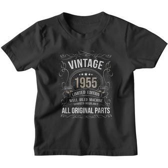 Vintage 1955 66Th Birthday All Original Parts Youth T-shirt - Thegiftio UK