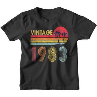 Vintage 1983 40 Years Old Boys And Girls 40Th Birthday Youth T-shirt - Thegiftio UK