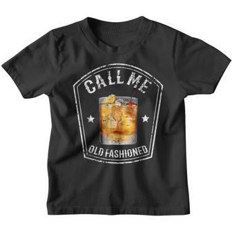 Vintage Call Me Old Fashioned Whiskey Funny Bourbon Youth T-shirt - Thegiftio UK
