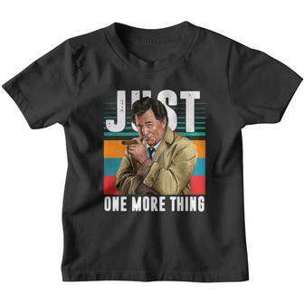 Vintage Columbo Detective Just One More Thing Shirt Youth T-shirt - Thegiftio UK