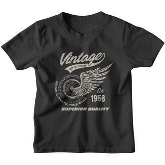 Vintage Est 1956 Retro Motorcycle Superior Quality Birthday Gift Youth T-shirt - Thegiftio UK