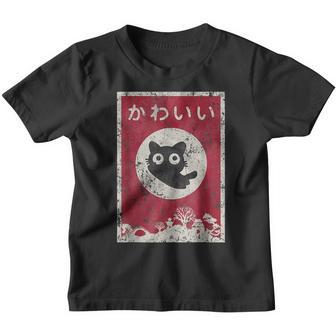 Vintage Kawaii Cat Anime Japanese Gift Girls Boys Nager V7 Youth T-shirt - Thegiftio UK