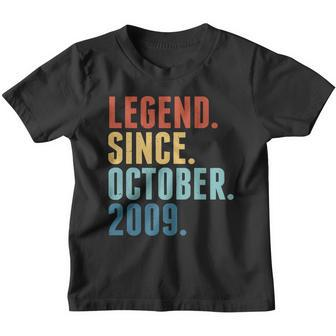 Vintage Legend Since October 2009 Birthday Youth T-shirt - Monsterry