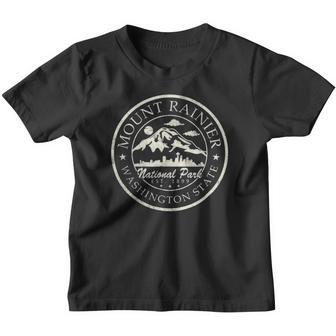 Vintage National Park Mt Rainier Retro Youth T-shirt - Thegiftio UK