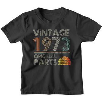 Vintage Original Parts Birthday 1973 Youth T-shirt - Thegiftio UK