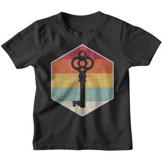 Vintage Retro Escape Room Keys Game Solving Graphic Youth T-shirt - Thegiftio UK