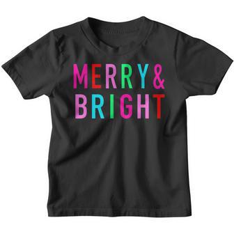 Vintage Retro Merry Xmas Bright Christmas Men Women Kids V3 Youth T-shirt - Thegiftio UK