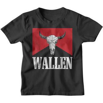Wallen Western Wallen Bullhead Cowboy Wallen V2 Youth T-shirt - Thegiftio UK