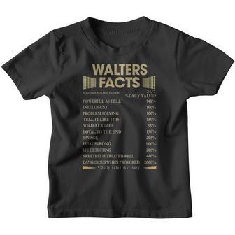 Walters Name Gift Walters Facts Youth T-shirt - Thegiftio UK