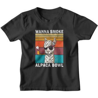 Wanna Alpaca Bowl Vintage Retro Youth T-shirt - Thegiftio UK