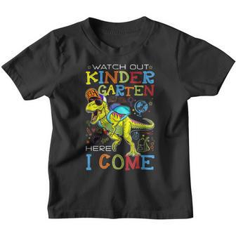 Watch Out Kindergarten Here I Come Dinosaurs Back To School Youth T-shirt - Thegiftio UK