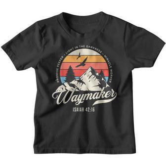 Waymaker Promise Keeper Miracle Worker Christian Bible Verse V2 Youth T-shirt - Thegiftio UK