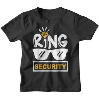 Wedding Ring Security Boy Girl Ring Bearer Wedding Party Youth T-shirt - Thegiftio UK