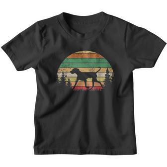 Weimaraner Vintage Silhouette 60S 70S Retro Dog Gift Youth T-shirt - Thegiftio UK