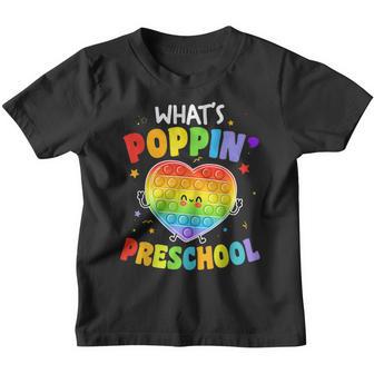 Whats Poppin Preschool First Day Of School Pop It Youth T-shirt - Thegiftio UK