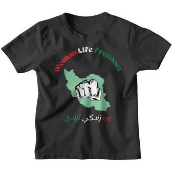 Women Life Freedom Farsi Zan Zendegi Azadi With Female Fist Youth T-shirt - Thegiftio UK