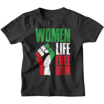 Women Life Freedom Vintage Iranian Distressed Free Iran Youth T-shirt - Thegiftio UK