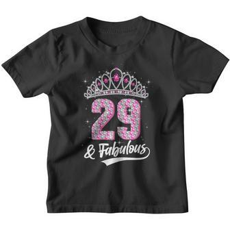Womens 29 And Fabulous 29 Year Old Gift 29Th Birthday Girl Womens Youth T-shirt - Thegiftio UK