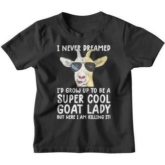 Womens Cool Goats For Women Girls Funny Goat Farmer Farm V6 Youth T-shirt - Thegiftio UK
